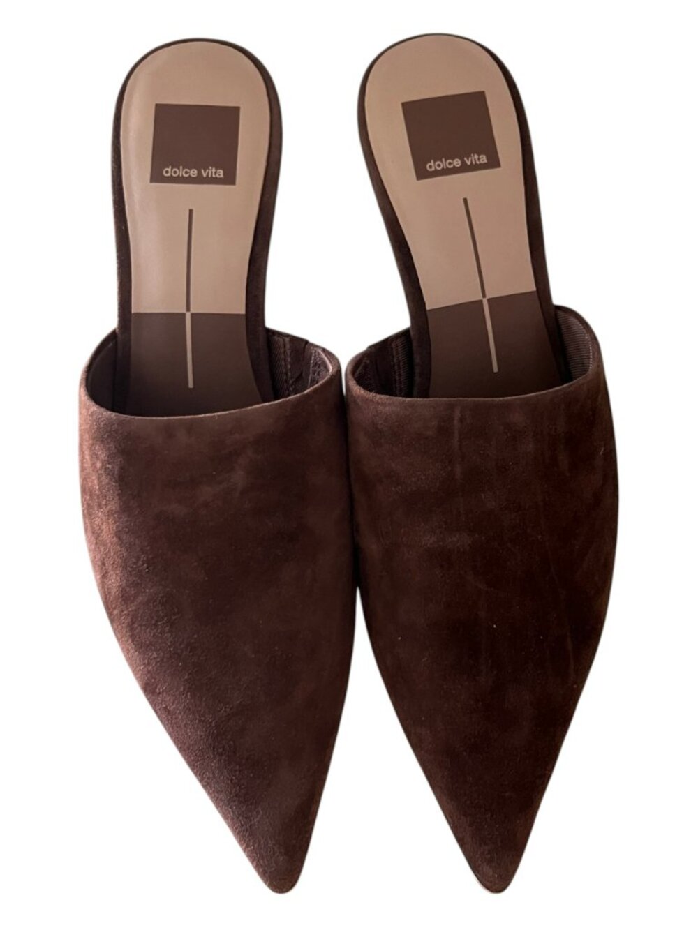 NIB Dolce Vita Lexy Heel Mule in Dark Brown Suede - Picture 3 of 5